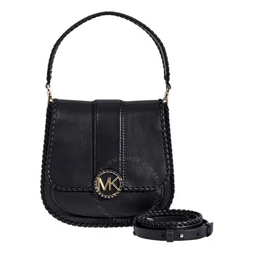 Túi Xách Tay Michael Kors MK Lillie Medium Leather Messenger Bag- Black Màu Đen