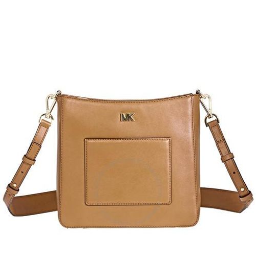 Túi Đeo Chéo Michael Kors MK Gloria Leather Messenger Bag- Acorn Màu Nâu