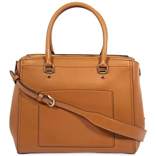 Túi Xách Michael Kors MK Benning Large Smooth Leather Satchel- Acorn Màu Nâu