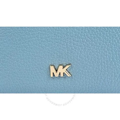 Order Ví Nhỏ Michael Kors MK Small Pebbled Leather Wallet- Powder Màu Xanh  Blue - Michael Kors - Đặt mua hàng Mỹ, Jomashop online
