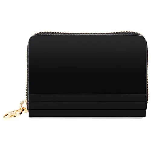 Ví Cầm Tay Michael Kors MK Barbara Resin Coin Purse - Black Màu Đen
