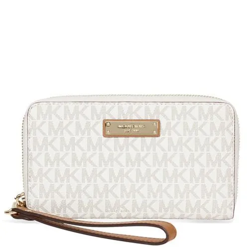 Ví Cầm Tay Michael Kors MK Jet Set Large Multifunction Phone Case - Vanilla Màu Trắng