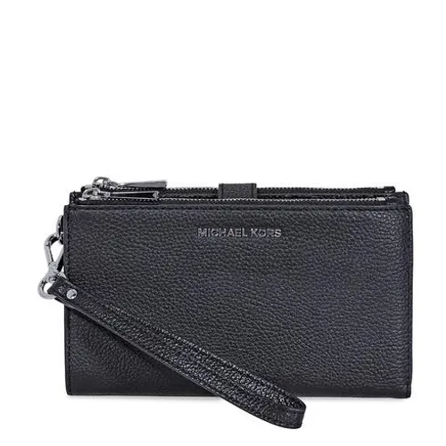 Ví Cầm Tay Michael Kors MK Adele Double Zip Wristlet - Black Màu Đen