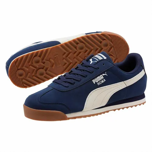 Giày Thể Thao Puma Roma Smooth Nubuck (Xanh Navy) Size 40