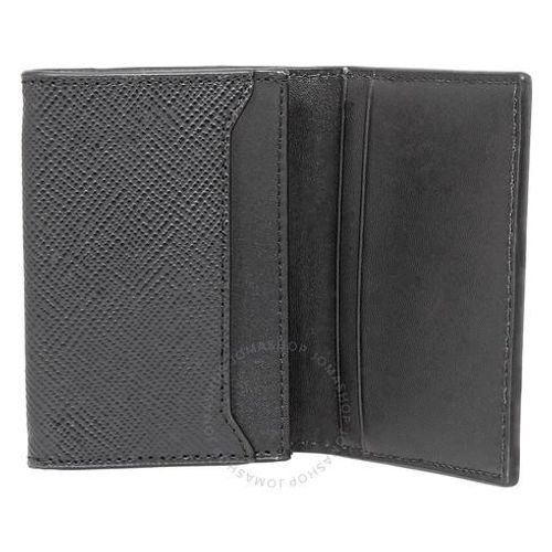 Ví Cầm Tay Michael Kors MK Men's Harrison Leather Card Case Business Card Holder Màu Đen