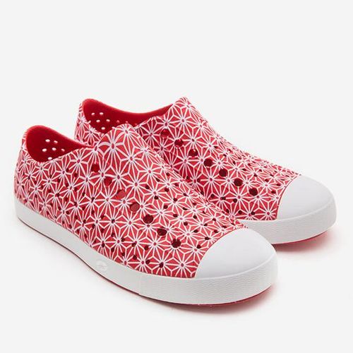 Giày Native Ad Jefferson Print (11100101) Torch Red/ Shell White/ Asanoha - 4W6
