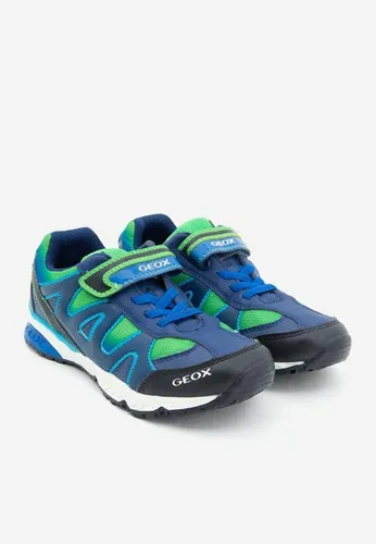 Sneakers Geox J BERNIE B GBK+PRINT.DBK Quai Dán Màu Xanh Dương Phối Xanh Lá Size 35