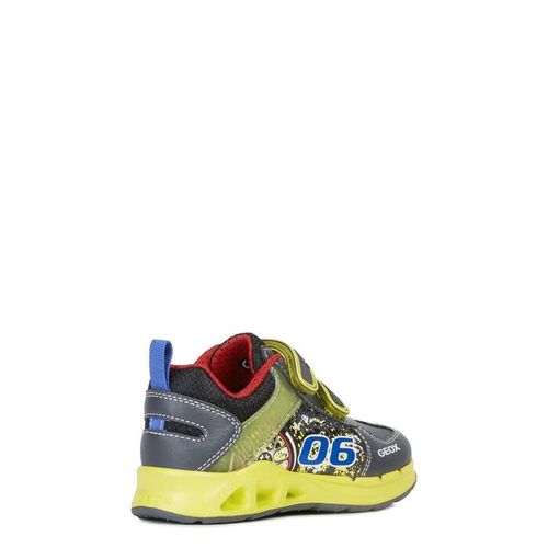 Giày Sneakers Bé Trai GEOX J Dakin B. A - Geobuck+Text Màu Xám Phối Xanh Lá Size 30-1