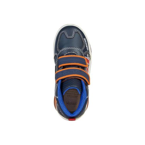 Giày Sneakers Bé Trai GEOX J Inek B. A - Geobuck+Text Màu Xanh Navy Phối Cam Size 30-1
