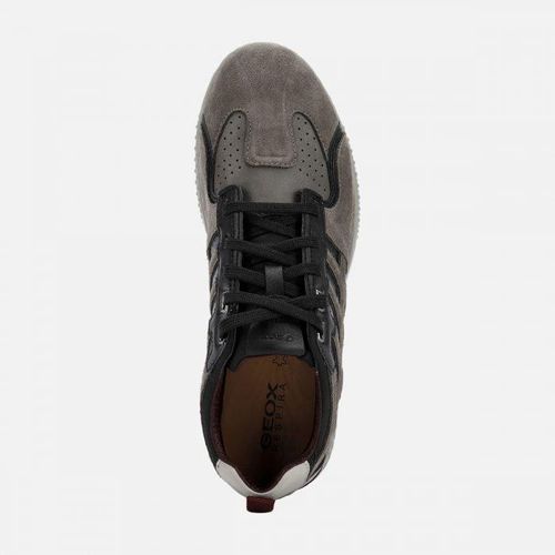 Giày Sneakers Nam Geox U Snake.2 A - Suede+Nylon Màu Xám Size 39-5
