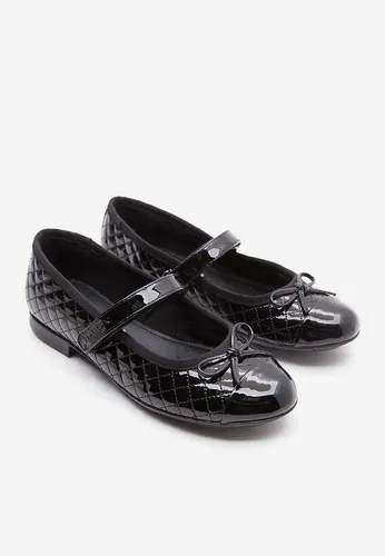 Giày Búp Bê Geox J PLIE' D SYNT.PAT Phối Quai Ngang Màu Đen Size 37