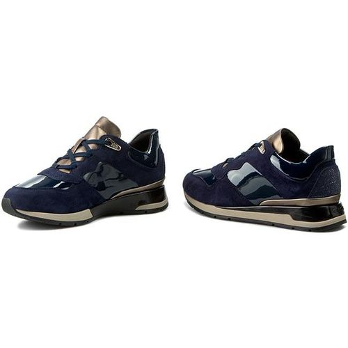 Sneakers Cao Gót Geox D SHAHIRA A SUEDE+TEXTILE Màu Xanh Navy Size 39-5