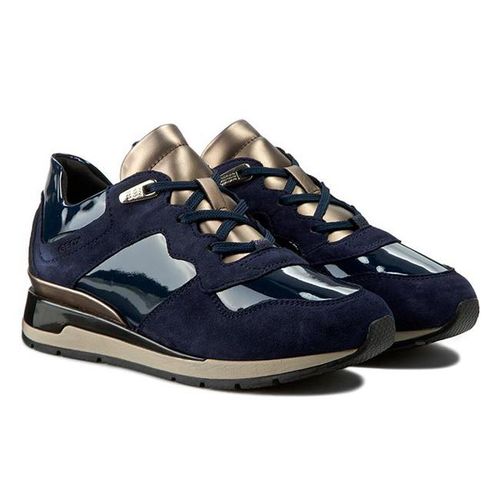 Sneakers Cao Gót Geox D SHAHIRA A SUEDE+TEXTILE Màu Xanh Navy Size 39-3