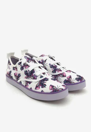 Sneaker Geox J CIAK G. E PRINT.TEXT Màu Trắng In Hình Bướm Size 32