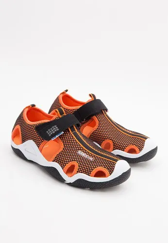 Sandals Bé Trai Geox J WADER C MESH+LYCRA Màu Cam Phối Đen Size 35