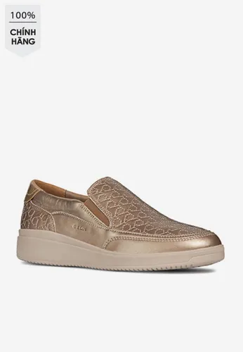 Giày Slip On Nữ Geox D TAHINA B PRL.SYN+PRL.GOA Diễu Chỉ Màu Vàng Ánh Kim Size 35 - Giày - Vua Hàng Hiệu
