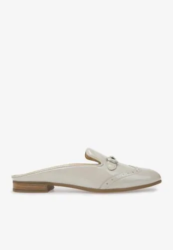 Giày Bệt Nữ Geox D MARLYNA E Hở Gót Màu Kem Size 39