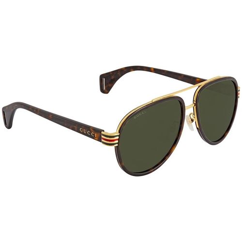 Kính Mát Gucci Green Aviator Unisex Sunglasses GG0447S00458