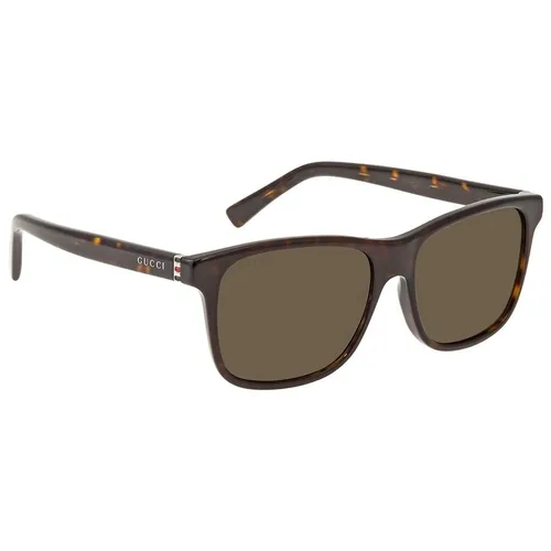 Kính Mát Gucci Brown Rectangular Men's Sunglasses GG0451SA00254