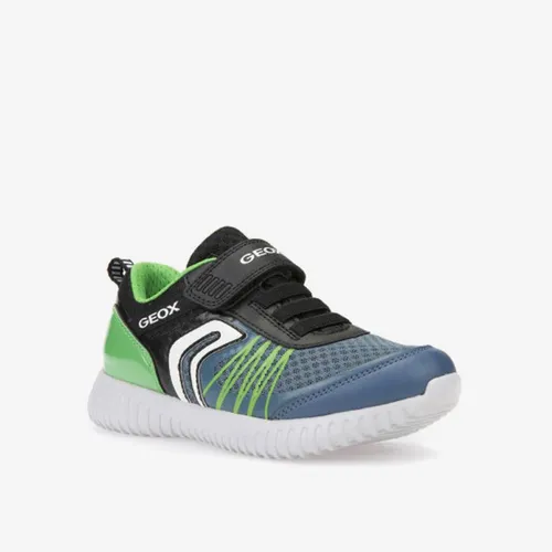 Giày Trẻ Em Geox J WAVINESS B.C MESH+TUMB.SYN Màu Đen Phối Xanh Size 32