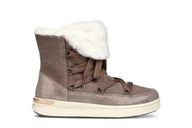 Boots Bé Gái Geox J AVEUP G.C Màu Nâu Size 34