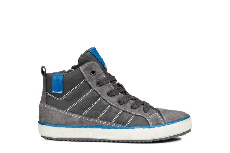 Sneakers Bé Trai Geox J ALONISSO B.B Màu Xám Chì Size 32
