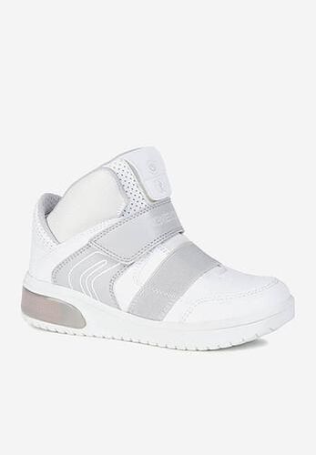 Sneakers Bé Trai Geox J XLED B. A GEOBUCK+TEXT Màu Trắng Size 37