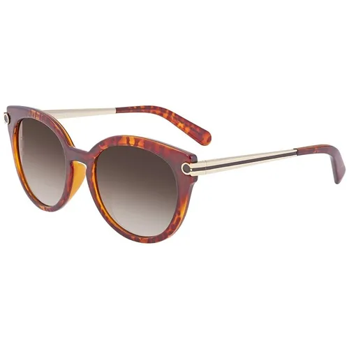 Kính Mát Salvatore Ferragamo Brown Cat Eye Ladies Sunglasses