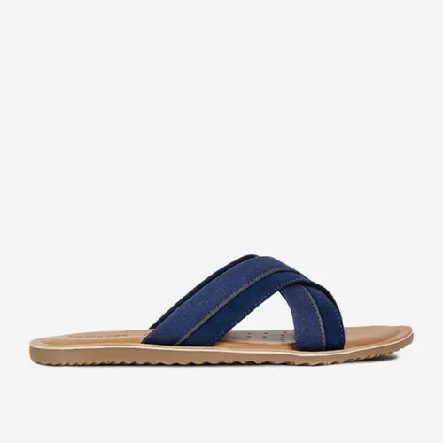 Dép Kiểu Nam Geox U ARTIE F SUEDE+WASH.CANVAS Xanh Navy Size 39