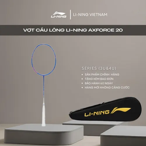 Vợt cầu lông Li-Ning AXFORCE 20（Màu xanh trọng lương 3u,4u) AYPT293 P-AYPT293-3