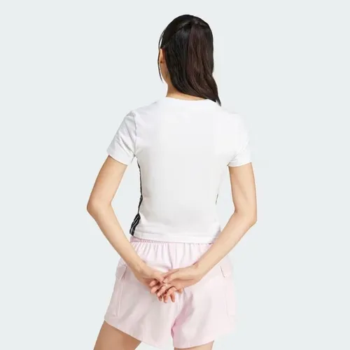 Áo Thun Nữ Baby Tee Dáng Ôm 3 Sọc Essentials JE1239-XS