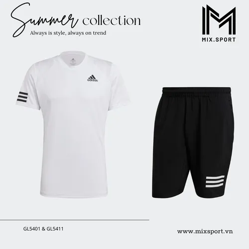 BỘ ĐỒ XUÂN HÈ NAM CLUB TENNIS 3-STRIPES GL5401 & GL5411