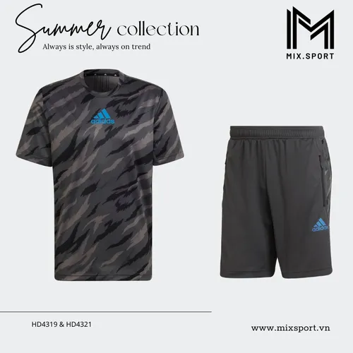 BỘ ĐỒ XUÂN HÈ NAM THỂ THAO CAMO FEELSTRONG AEROREADY