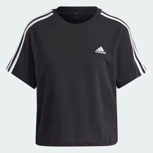 Áo Thun Nữ Crop Top Single Jersey 3 Sọc Essentials HR4913-2XS S
