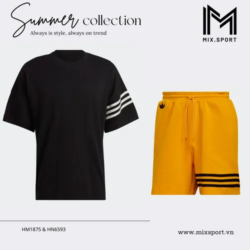 BỘ ĐỒ XUÂN HÈ NAM BA LÁ NEUCLASSICS ADICOLOR HM1875 & HN6593