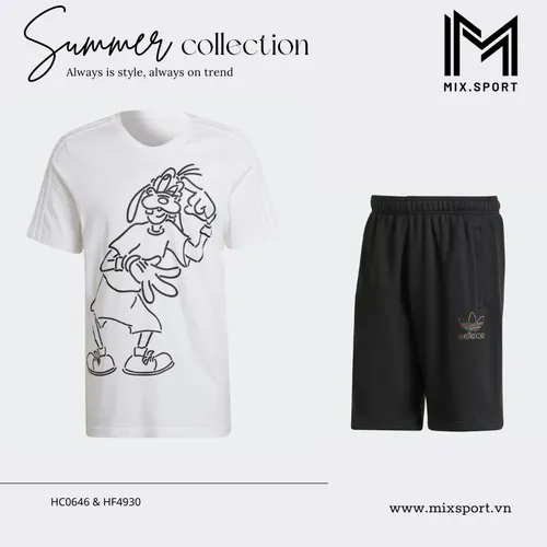 BỘ ĐỒ XUÂN HÈ NAM BA LÁ GOOFY DISNEY MICKEY AND FRIENDS HC0646 & HF4930