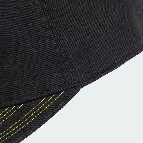 Mũ Lưỡi Trai Adidas JC6058 - Cotton 100%, Chóp Cao, Vành Thẳng, Màu Đen/Semi Solar Yellow, Phong Cách Thời Trang Dành Cho Bạn