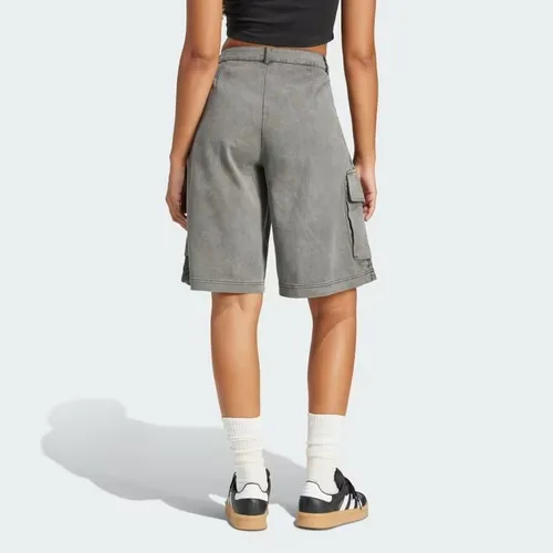 Quần Short Nữ Vải Twill Túi Hộp Washed JD0139-28