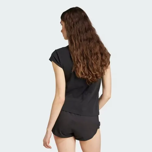 Áo Thun Nữ Baby Tee Cotton 3 Sọc Ngắn Tiro JG4107-XS