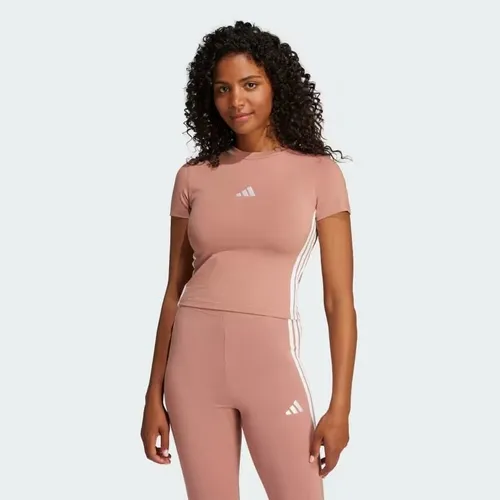 Áo Thun Nữ Baby Tee Dáng Ôm 3 Sọc Essentials JE1243-XS