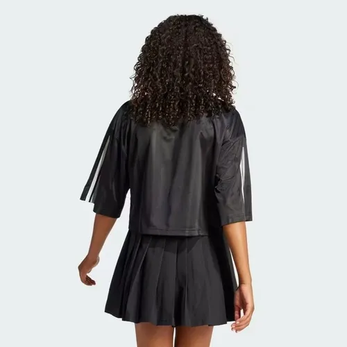 Áo Thun Nữ Jersey Oversize 3 Sọc Ngắn Tiro JG4097-2XS