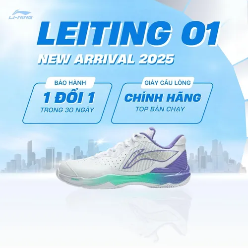 Giày cầu lông nữ Li-Ning chính hãng Leiting 01 NEW 2025 AYZU015-1 P-AYZU015-14.5