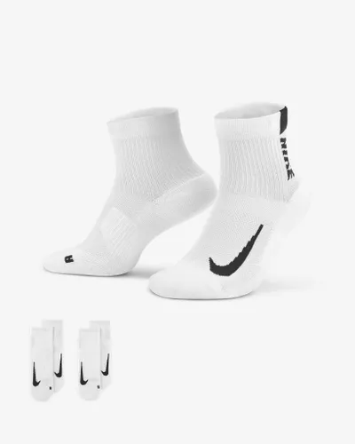 Tất Unisex Nike MLTPLIER ANKLE 2PR - 144 SX7556-100 SX7556-100-S