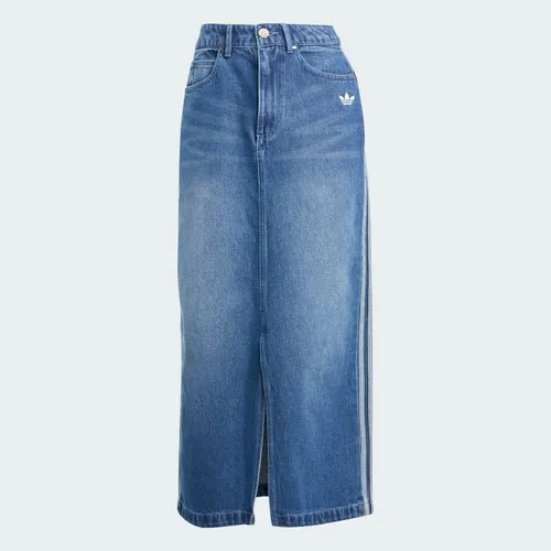 Chân Váy Denim Dáng Bút Chì Adicolor 3 Sọc JW2658-24