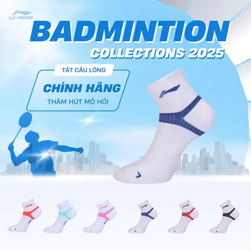 Tất Cầu Lông Li-ning Chính hãng, thấm hút mồ hôi P-AWSS389 & P-AWSS387