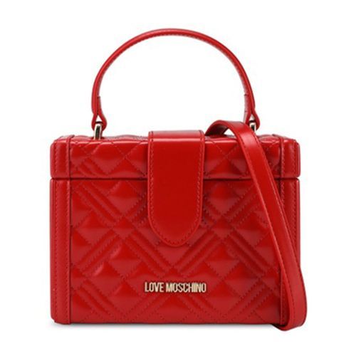 Túi Đeo Chéo Moschino Quilted Mini Box Cross-Body Bag Màu Đỏ