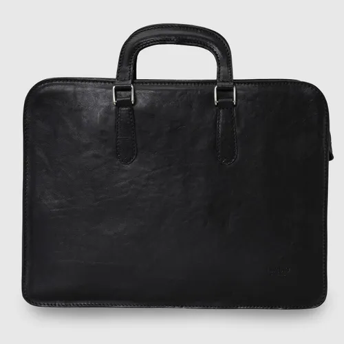Túi đựng Laptop da Calfskin cao cấp Medici Of Florence 081 - Black