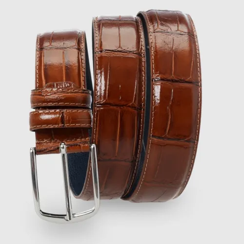 Thắt Lưng Da Thật Cao Cấp Medici Of Florence 1010-35 Màu Nâu Size 110-125