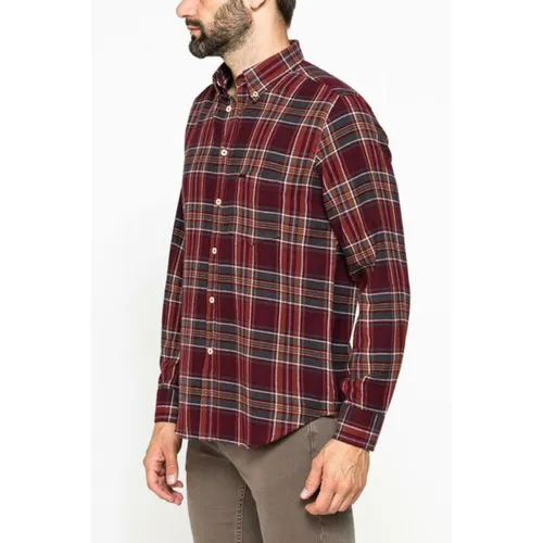 Áo Sơ Mi Nam Carrera Jeans Flannel Cotton 213B1220A_F004 Kẻ Caro L
