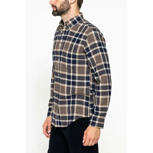Áo Sơ Mi Nam Carrera Jeans Flannel Cotton 213B1220A_G018 Kẻ Caro Size M